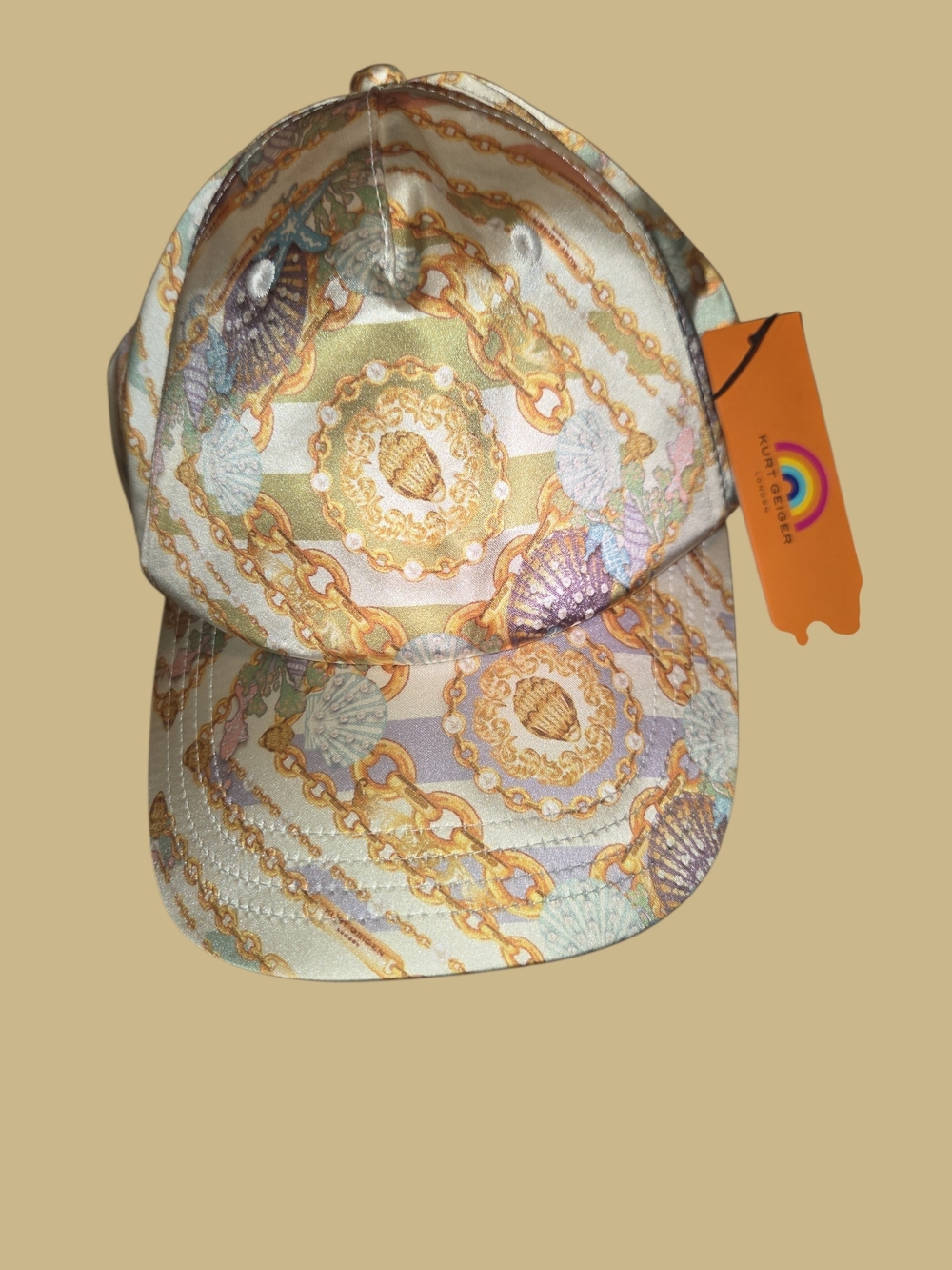 Kurt Geiger Patterned Shell & Chain Print Baseball Cap - Multicolor